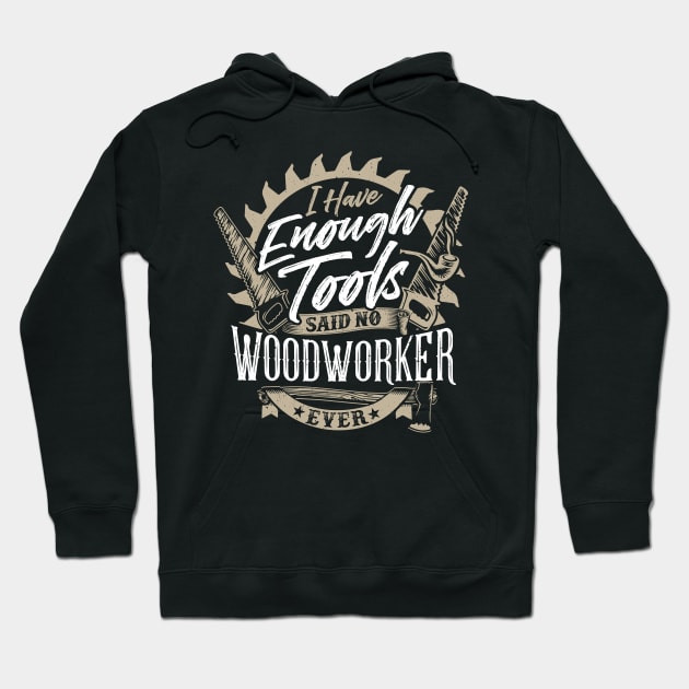 Funny Woodworker Lumberjack Design Hoodie by Pummli